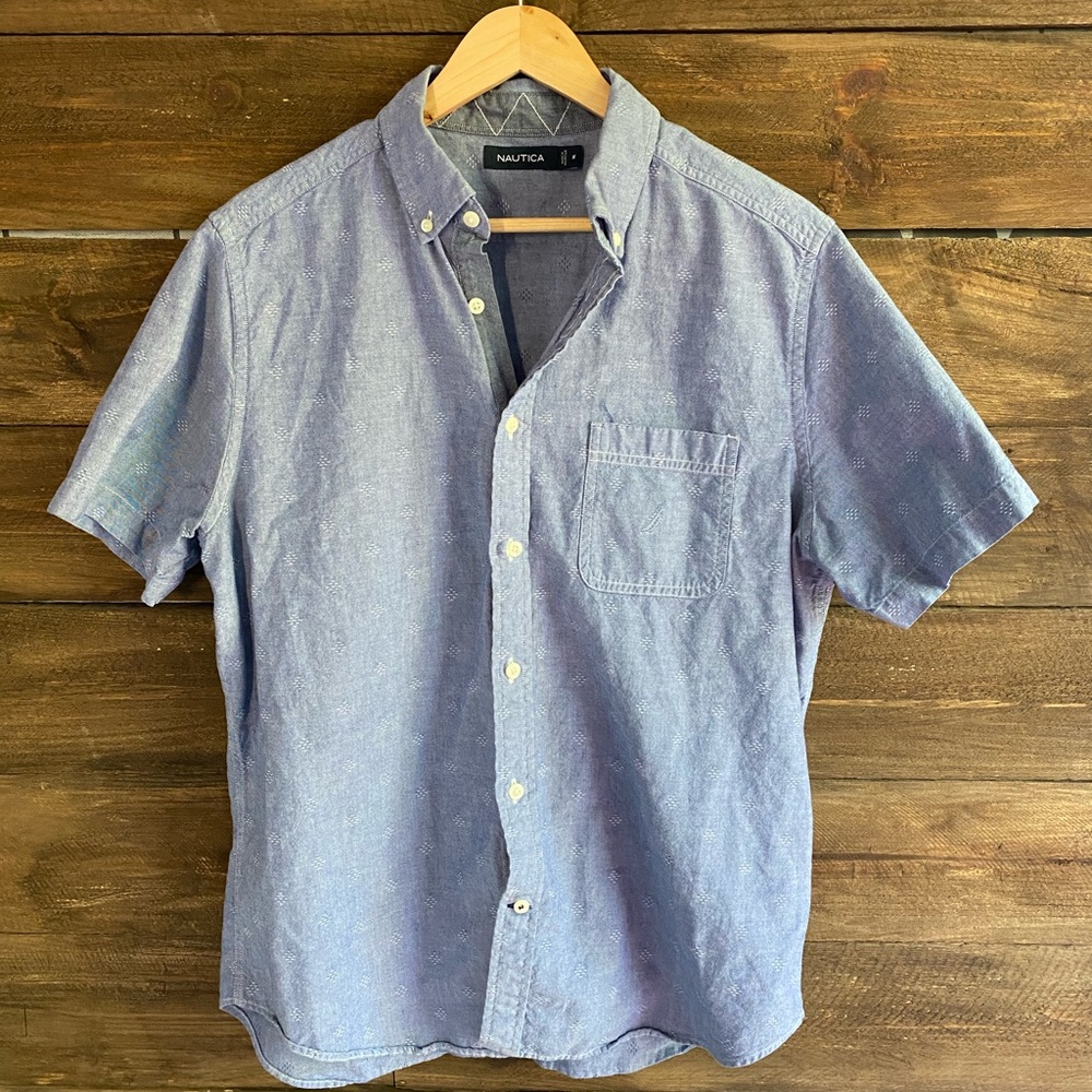 Nautica Stretch Cotton Oxford Sport Shirt button up